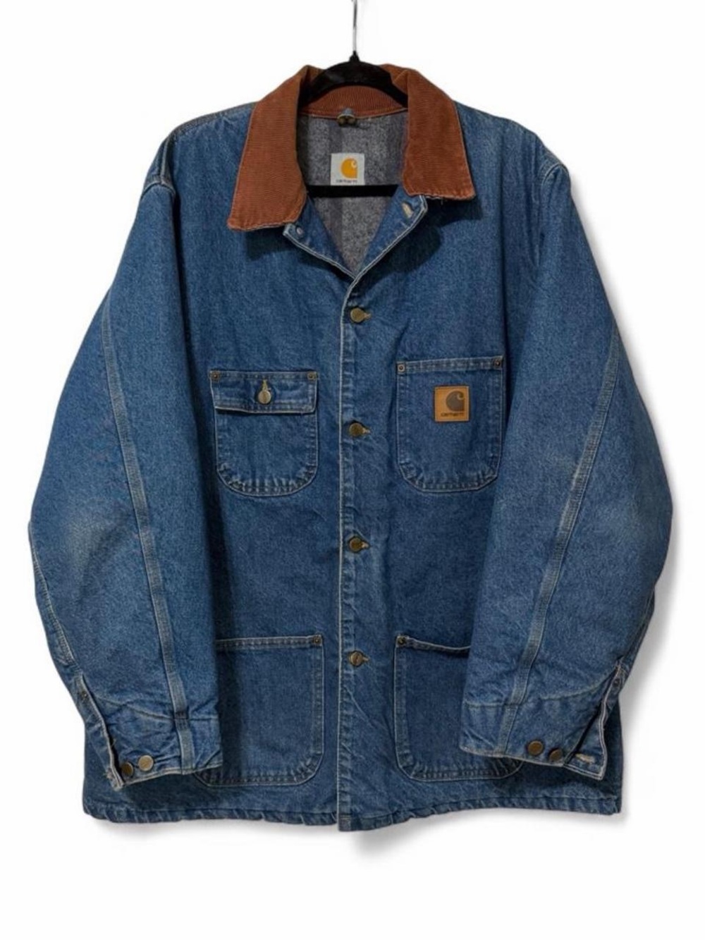 Carhartt C59 Denim Blanket Lined Corduroy Collar USA Barn Coat Chore Jacket Coat